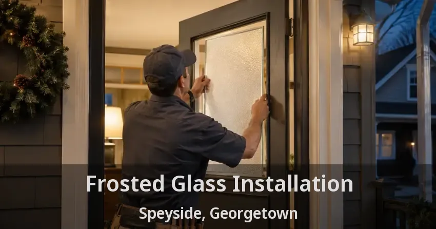 Frosted Glass Installation Speyside, Georgetown - ON