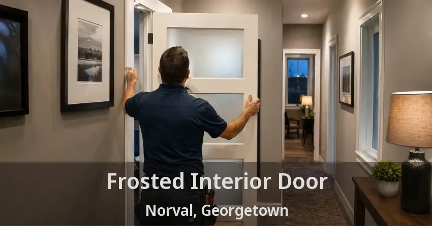 Frosted Interior Door Norval, Georgetown - ON