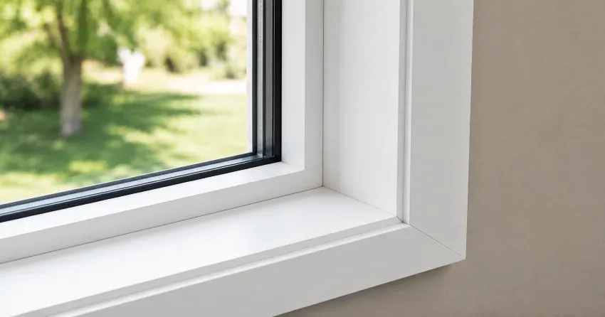 large picture window installed in a living room in Norval, Georgetown