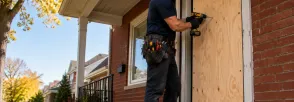 Temporary Door Securing Georgetown